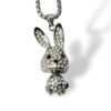 Crystal Bunny Pendant For Men