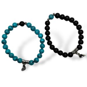 Magnetic Heart Duo Bracelet For Men