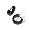 Midnight Matte Black Earring For Men